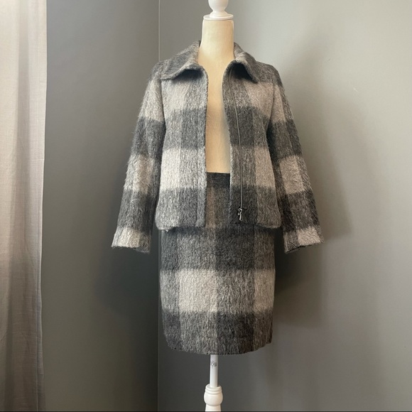 Talbots Buffalo Plaid Mohair/Alpaca Suit Set. - Picture 9 of 13